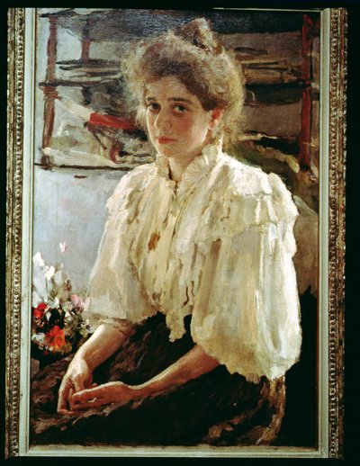Portrait of Madame Lwoff by Valentin Aleksandrovich Serov